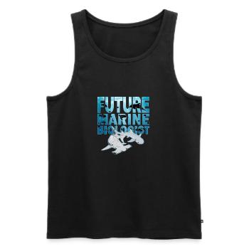 Hammerhead whitetip reef shark - Men's Premium Organic Tank Top - black - Front - AI Model Male 178 light (178cm)
