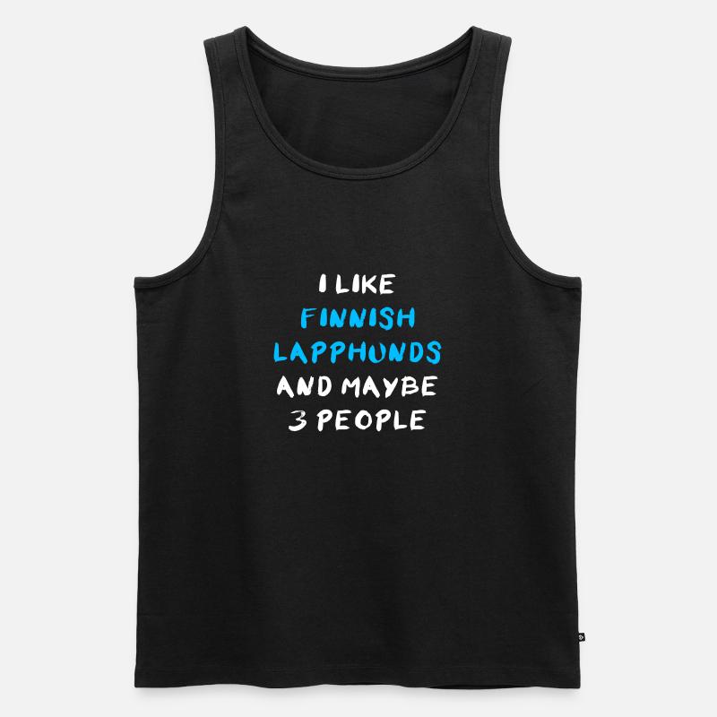 Finnish Lapphund - Männer Premium Bio Tank Top - Schwarz