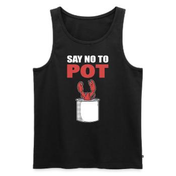 Say No To Pot Hummer - Männer Premium Bio Tank Top - Schwarz - Vorne - AI Model Male 178 light (178cm)