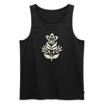 Blumen - Frühling - Sommer - Männer Premium Bio Tank Top - Schwarz - Vorne - AI Model Male 178 light (178cm)