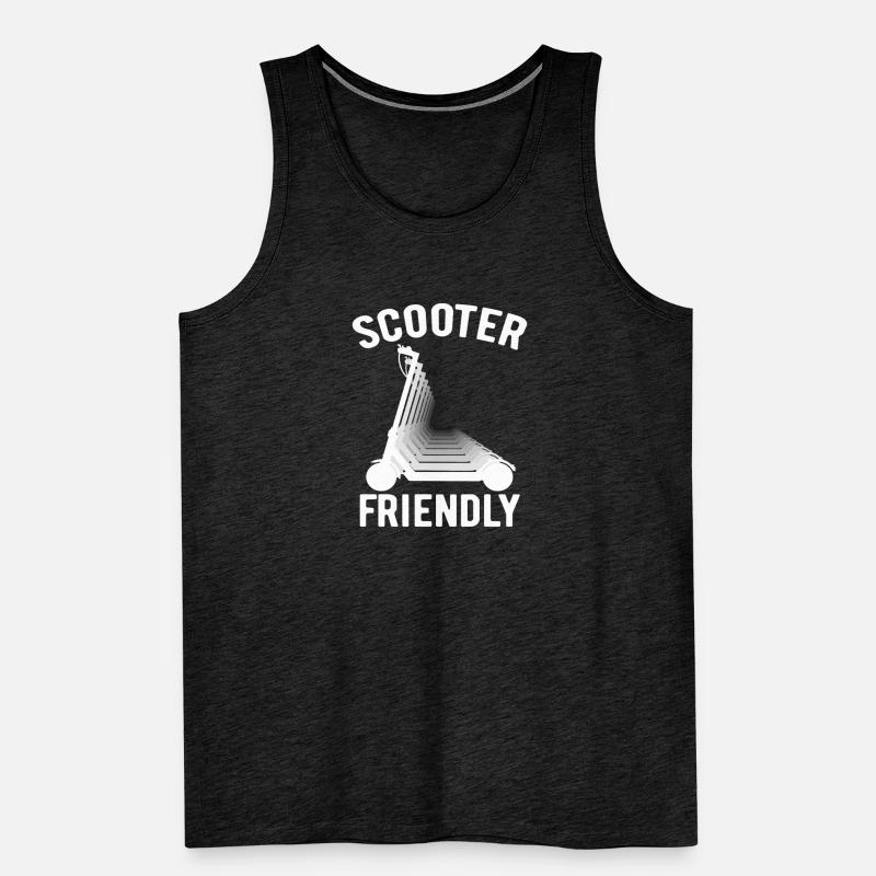 Scooter Friendly E-Scooter, Roller mit Akku Männer Premium Bio Tank Top