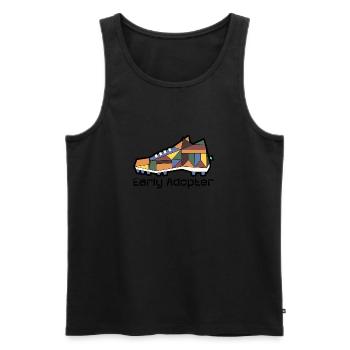 Shoe 9 - Männer Premium Bio Tank Top - Schwarz - Vorne - Michal (187cm)