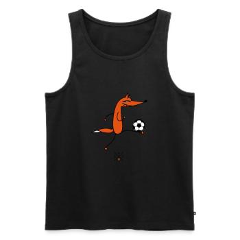 Smart footballer - Men's Premium Organic Tank Top - black - Front - AI Model Male 178 light (178cm)