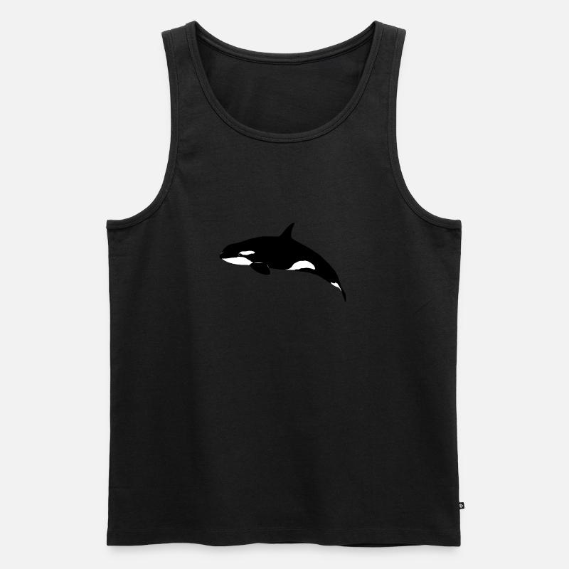 Orca - Wal - Killerwal - Männer Premium Bio Tank Top - Schwarz