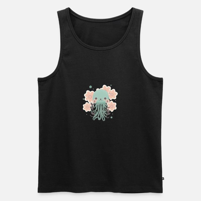 Liebevolle Tentakel 2 - Männer Premium Bio Tank Top - Schwarz