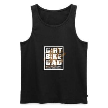 Dirt Bike Dad like a normal Dad but much cooler - Débardeur bio Premium Homme - noir - Devant - Michal (187cm)