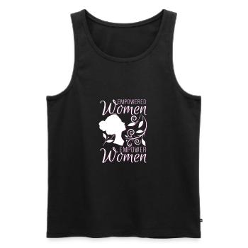 Empowered women Empower women - Männer Premium Bio Tank Top - Schwarz - Vorne - AI Model Male 178 light (178cm)