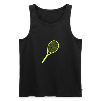 Tennis racket - Men's Premium Organic Tank Top - black - Front - Michal (187cm)