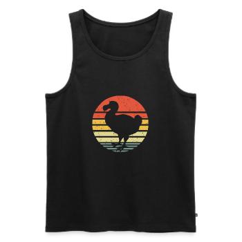 Dodo Vintage - Männer Premium Bio Tank Top - Schwarz - Vorne - AI Model Male 178 light (178cm)