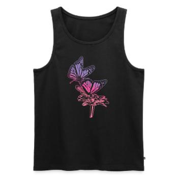 Monarch Butterfly Sketch Graphic Butterfly Lovers - Débardeur bio Premium Homme - noir - Devant - Michal (187cm)