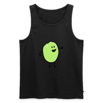 quince - Débardeur bio Premium Homme - noir - Devant - Michal (187cm)