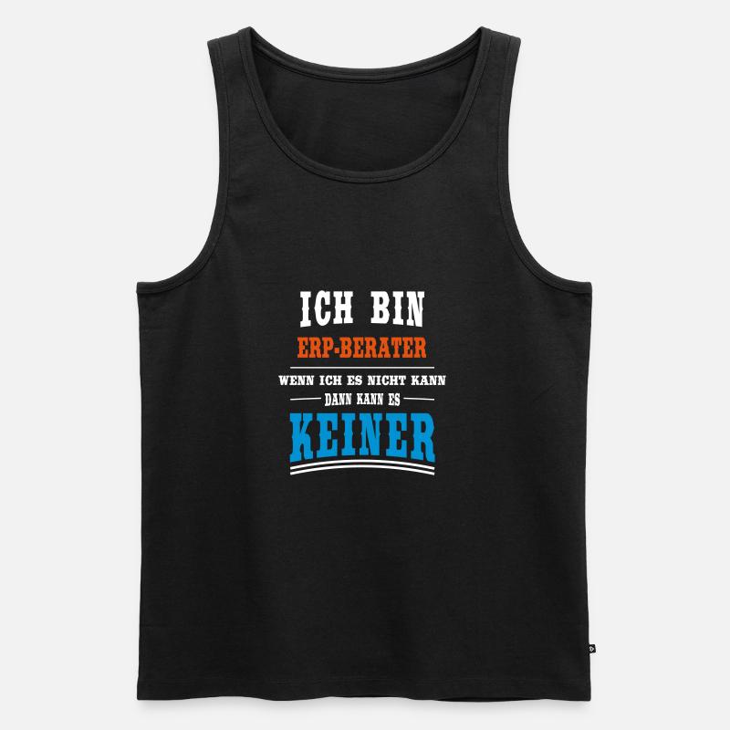 ERP - Berater Beruf - Männer Premium Bio Tank Top - Schwarz