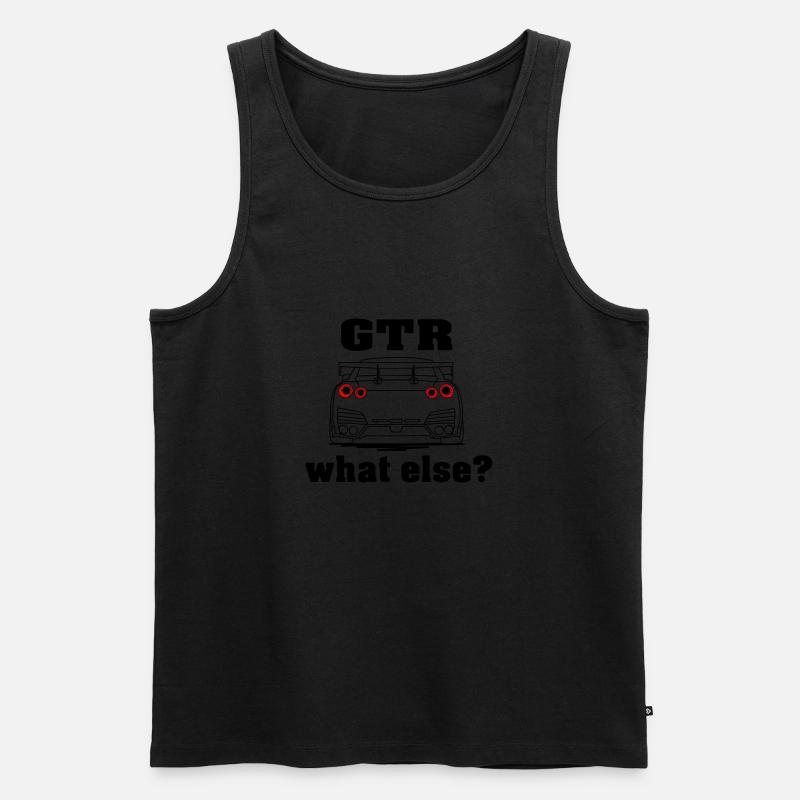 GTR R35 (Auto) What else? - Männer Premium Bio Tank Top - Schwarz