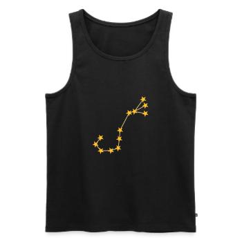 Constellation scorpion - Men's Premium Organic Tank Top - black - Front - AI Model Male 178 light (178cm)