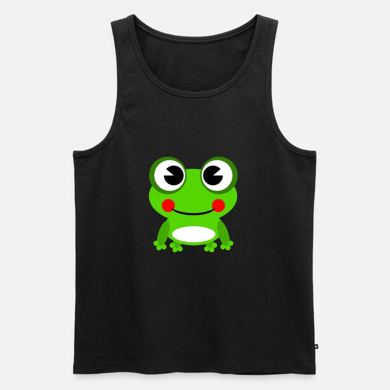 Frosch - Männer Premium Bio Tank Top - Schwarz