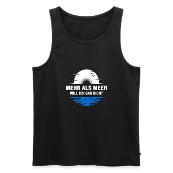 meer meerweh küstenkind moin moin heimathafen - Männer Premium Bio Tank Top - Schwarz - Vorne - Michal (187cm)