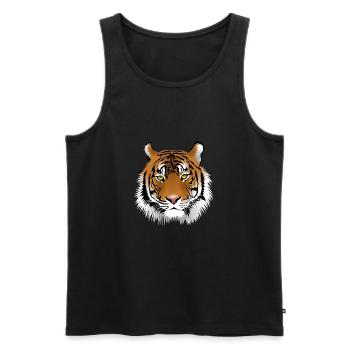 cadeau de tigre pour les enfants sur le T-shirt - Débardeur bio Premium Homme - noir - Devant - Michal (187cm)