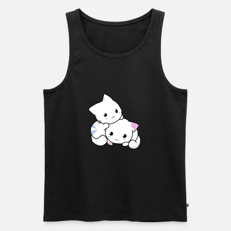 katze,kätzchen,niedlich - Männer Premium Bio Tank Top - Schwarz