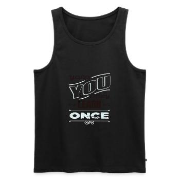 present engineering fun build cool robotics gift - Männer Premium Bio Tank Top - Schwarz - Vorne - Michal (187cm)