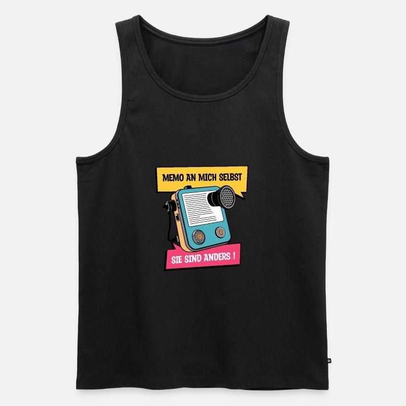 Sie sind anders ! - Männer Premium Bio Tank Top - Schwarz