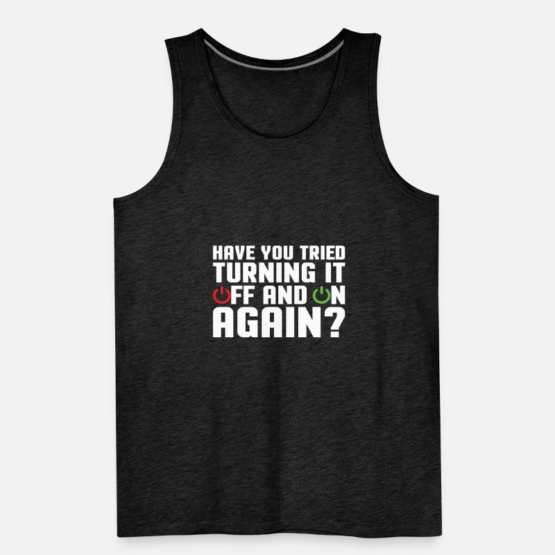 Support Programmierer Tech Admin Lustige Sprüche Männer Premium Bio Tank Top