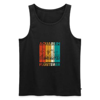 Aquarianer Aquarium lustige Sprüche - Männer Premium Bio Tank Top - Schwarz - Vorne - Michal (187cm)