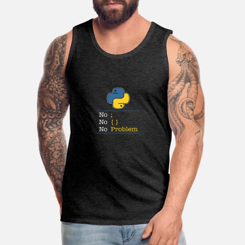 Python no problem Men's Premium Organic Tank Top
