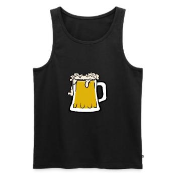 alcohol - Männer Premium Bio Tank Top - Schwarz - Vorne - Michal (187cm)