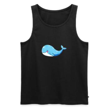 I whale always love you T-shirt - Men's Premium Organic Tank Top - black - Front - Michal (187cm)