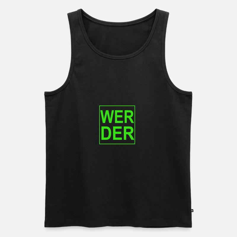 Werder - Männer Premium Bio Tank Top - Schwarz