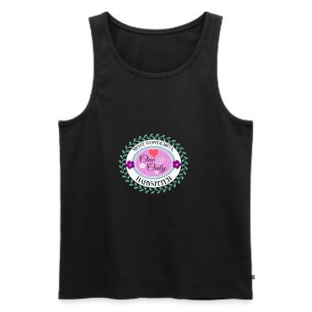 Baby Kid Child Mom: most wonderful babysitter - Men's Premium Organic Tank Top - black - Front - Michal (187cm)