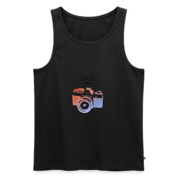 Split, Kroatien - Männer Premium Bio Tank Top - Schwarz - Vorne - AI Model Male 178 light (178cm)