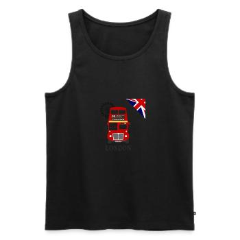 England, London, sightseeing, - Männer Premium Bio Tank Top - Schwarz - Vorne - Michal (187cm)