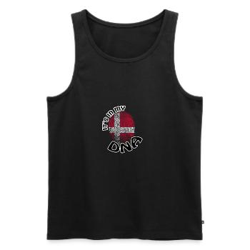 Geschenk Its in my dna dns roots Daenemark - Männer Premium Bio Tank Top - Schwarz - Vorne - AI Model Male 178 light (178cm)