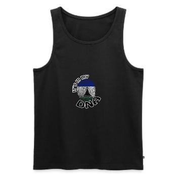 Geschenk Its in my dna dns roots Lesotho - Männer Premium Bio Tank Top - Schwarz - Vorne - AI Model Male 178 light (178cm)