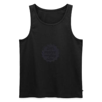 Beer makes everything better - Débardeur bio Premium Homme - noir - Devant - Michal (187cm)