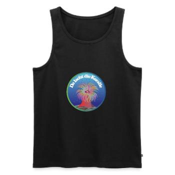 Da lacht die Koralle Meeresbewohner Tiefsee Riff - Männer Premium Bio Tank Top - Schwarz - Vorne - Michal (187cm)