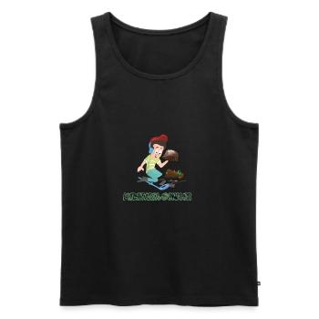 Sondeln - der Militaria-Sondler WW2 Schatzsuche - Männer Premium Bio Tank Top - Schwarz - Vorne - AI Model Male 178 light (178cm)