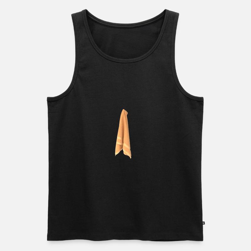 Handtuch - Männer Premium Bio Tank Top - Schwarz