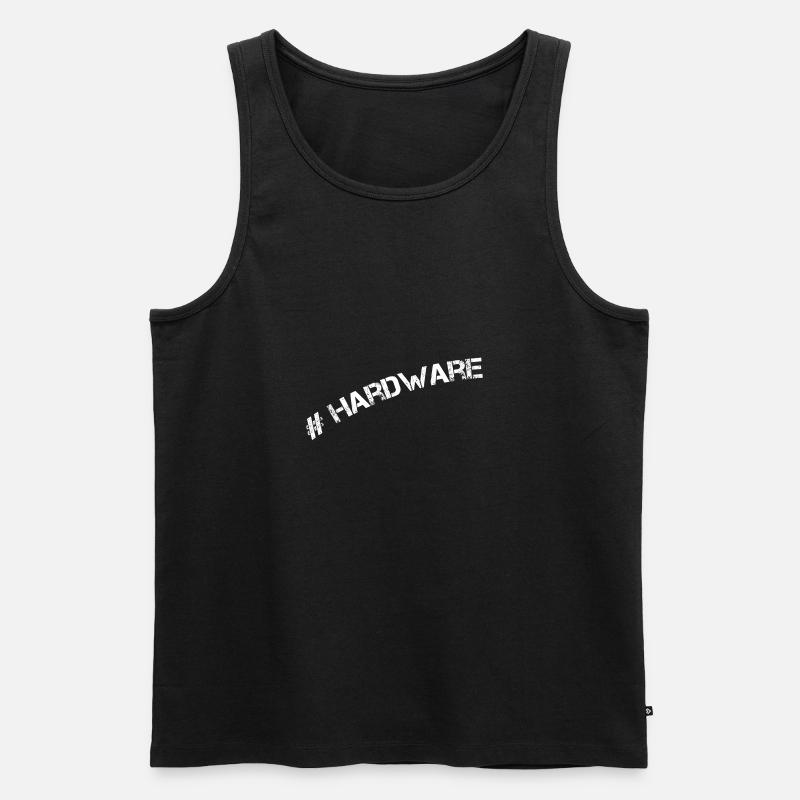 #Hardware Geschenkidee für echte Gamer!!! - Männer Premium Bio Tank Top - Schwarz