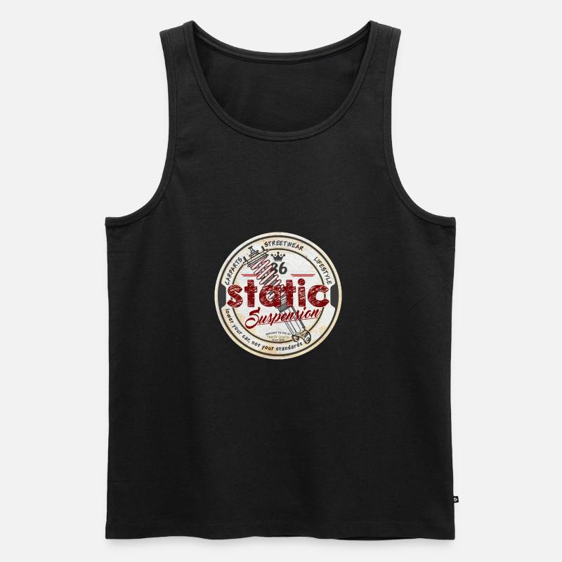 Static Suspension - Männer Premium Bio Tank Top - Schwarz