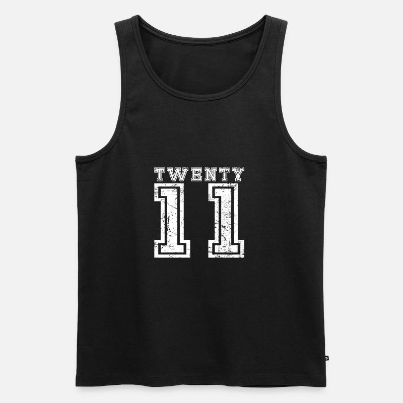 Twenty 2011 - Männer Premium Bio Tank Top - Schwarz