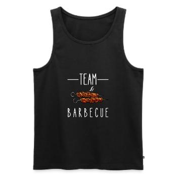 team barbecue - Débardeur bio Premium Homme - noir - Devant - Michal (187cm)