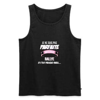 Rallye cadeau humour - Débardeur bio Premium Homme - noir - Devant - Michal (187cm)