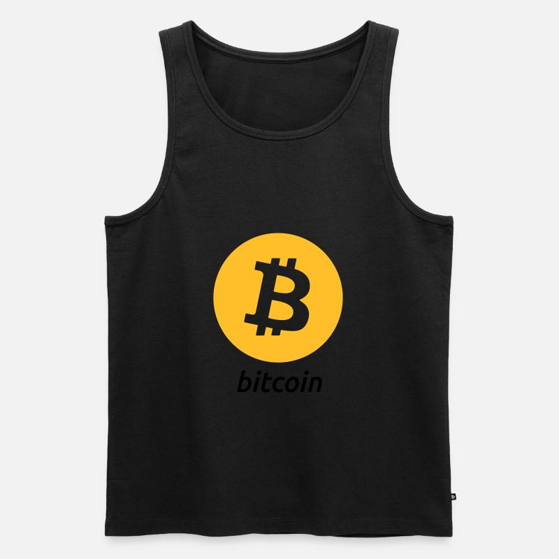 Bitcoin - Männer Premium Bio Tank Top - Schwarz