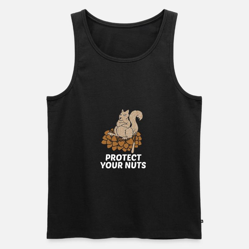 Protect your nuts gift - Men's Premium Organic Tank Top - black