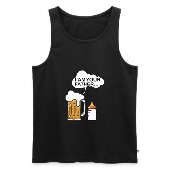 Ankündigung Vater Zukünftige Geburt Ich bin dein Vater. - Männer Premium Bio Tank Top - Schwarz - Vorne - Michal (187cm)