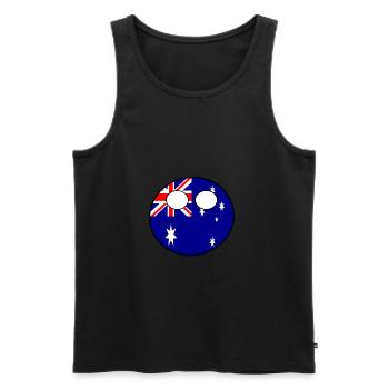 Countryball Country Ball Country Home Australia - Men's Premium Organic Tank Top - black - Front - Michal (187cm)
