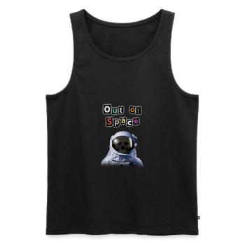 Out of Space - Travis Scott Style Astronaut - Männer Premium Bio Tank Top - Schwarz - Vorne - AI Model Male 178 light (178cm)