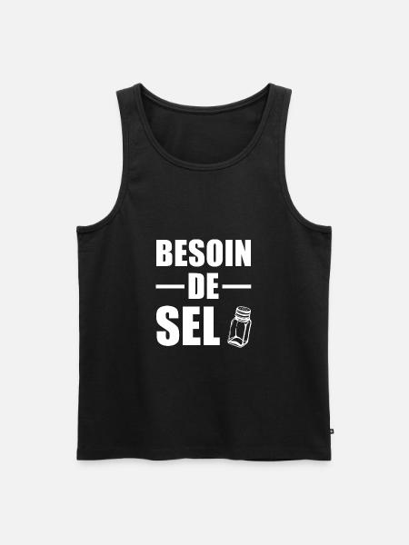 Besoin de Sel - Débardeur bio Premium Homme - noir
